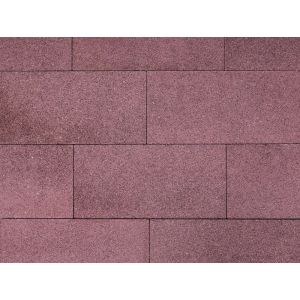 Плита тротуарная «Прямоугольник» 600х300х60 мм, Красный с черным/Гранит