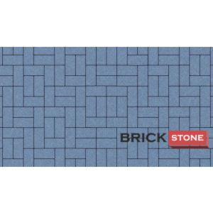 Брусчатка 40, СИНИЙ 200*100*40 BRICK STONE монохром