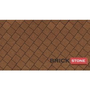 Квадрат 60, ОРАНЖЕВЫЙ 200*200*60 BRICK STONE монохром