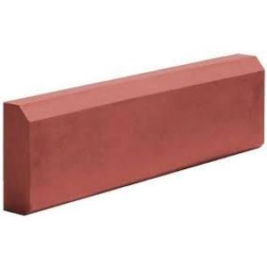 Бордюр садовый ВП1000x200x80мм 1шт=1м.п красный вибропрессованный