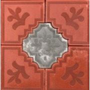 РОМАШКА КАНТ 30*30*4,5см, 29,5*29,5*4,5см Красный . Цена за м2 (11+3шт).