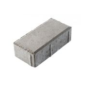 КИРПИЧ ТРОТУАРНЫЙ (ВП) 10*20*6см (50шт=1м2) Серый штука