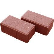 КИРПИЧ ТРОТУАРНЫЙ (ВП) 10*20*6см (50шт=1м2) Красный штука