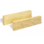 Плитка Облицовочная BRICKSTONE Желтый (бел.цемент) 250*25*64 РВАНЫЙ ЛОЖОК , кор.20 шт