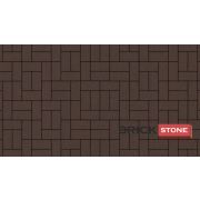 Брусчатка 40, КОРИЧНЕВЫЙ 200*100*40 BRICK STONE монохром