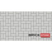 Брусчатка 80, БЕЛЫЙ 200*100*80/100*100*80 BRICK STONE монохром